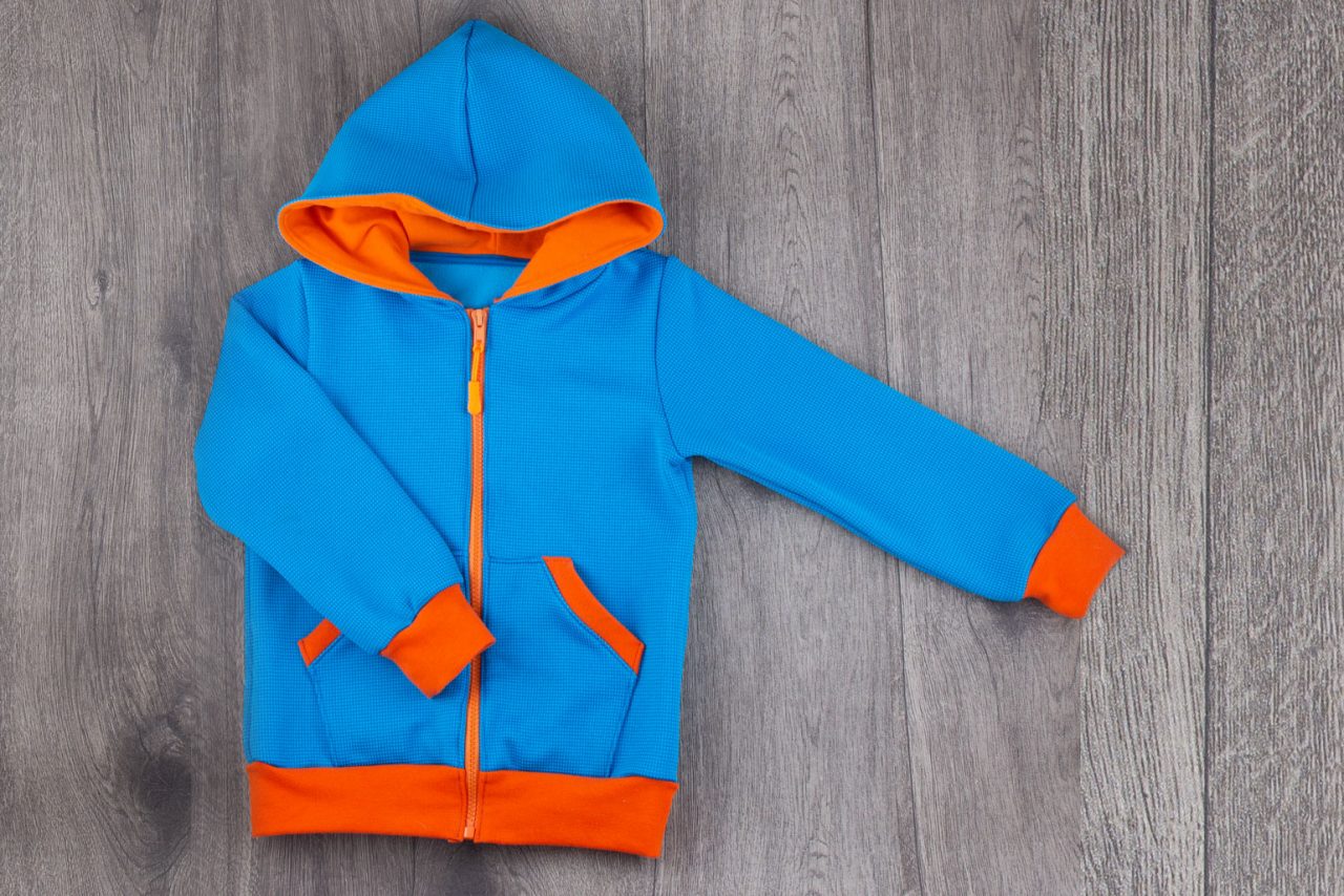 Sweatjacke Blue-Orange